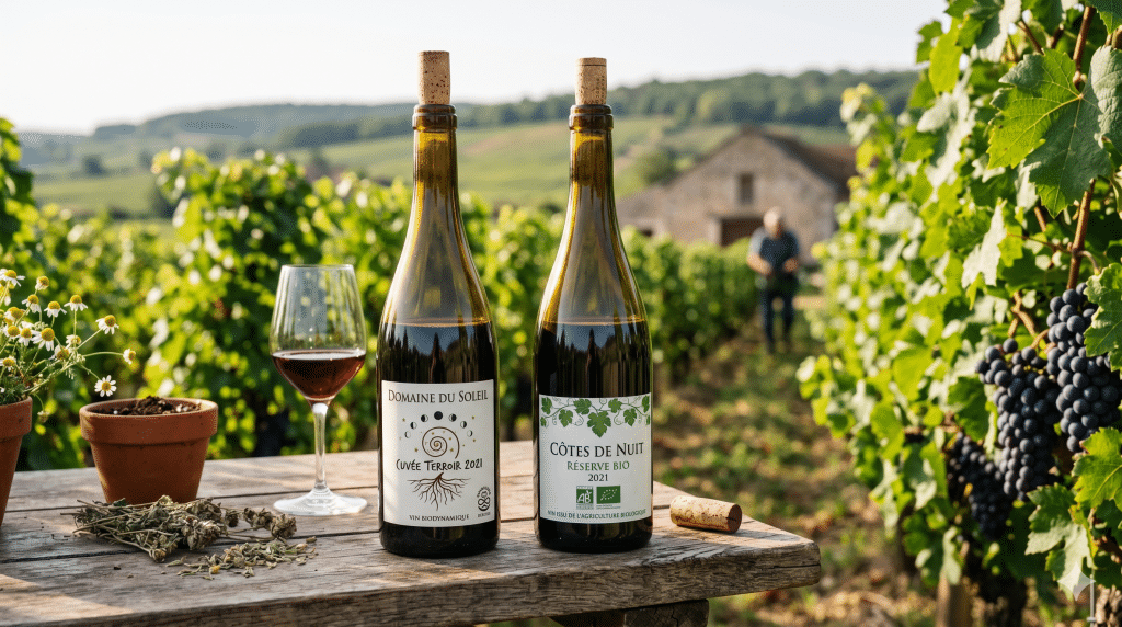 Vin biodynamique vs vin bio : différences, labels et exemples chez Gare aux Vins